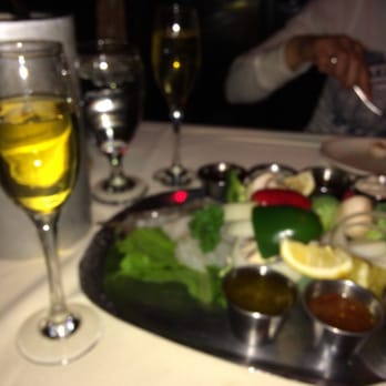 Geja's Cafe - Seafood Deluxe dinner with a bottle of Orange Moscato! - Fondue Near Me - Chicago, Illinois Geja's Cafe - Seafood Deluxe dinner with a bottle of Orange Moscato! - Fondue Near Me - Chicago, Illinois