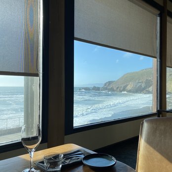 Moonraker Restaurant - Our table facing the view, beautiful! - New American Near Me - Pacifica, California