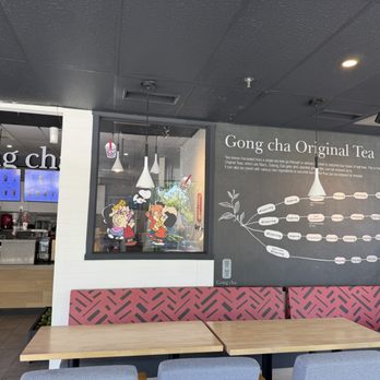 Gong cha Willow Glen - Informational mural on tea hee - Bubble Tea Near Me - San Jose, California Gong cha Willow Glen - Informational mural on tea hee - Bubble Tea Near Me - San Jose, California