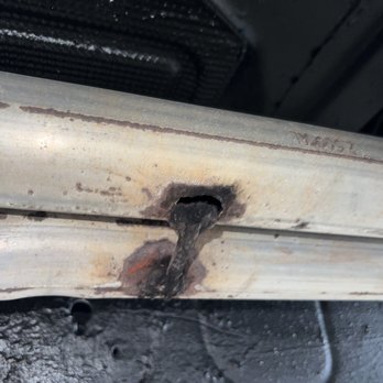 Dpc Automotive - This brace failed 2 other times and finally is has gave way and put a hole in my exhaust in less that 2 years - Auto Repair Near Me - Wintersville, Ohio Dpc Automotive - This brace failed 2 other times and finally is has gave way and put a hole in my exhaust in less that 2 years - Auto Repair Near Me - Wintersville, Ohio