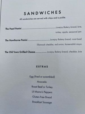 Menu photo 3 The Society Cafe Portland, OR Menu photo 3 The Society Cafe Portland, OR