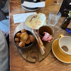 Finegan & Son - Sourdough Bread, Bacon, fried egg, potatoes