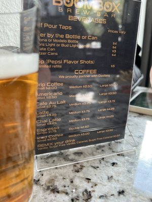 Menu photo 2 Boombox Brew Bar Denver, CO
