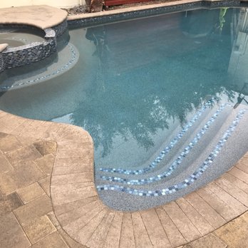 Del Rey Pool Plastering - After - Water in the pool! - Pool & Hot Tub Service Near Me - San Fernando, California