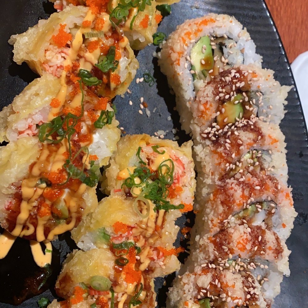 Banzai Sushi - Banzai roll and 59. Six Pieces Captain Crunchy Roll - Sushi Bars Near Me - Denver, Colorado Banzai Sushi - Banzai roll and 59. Six Pieces Captain Crunchy Roll - Sushi Bars Near Me - Denver, Colorado