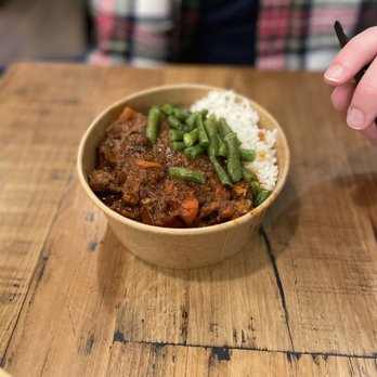 Flavor Boom - Boston - Boomin' Beef Rendang - tender beef curry with sweet potatoes - Asian Fusion Near Me - Boston, Massachusetts Flavor Boom - Boston - Boomin' Beef Rendang - tender beef curry with sweet potatoes - Asian Fusion Near Me - Boston, Massachusetts