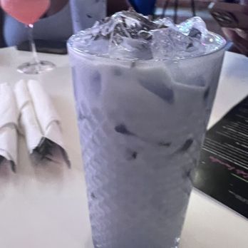 Kixi Cafe - Lavender Milk Tea (Iced) - Breakfast & Brunch Near Me - Boca Raton, Florida