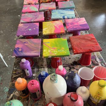 Juliart - Summer Camp - Acrylic Pouring Project - Paint & Sip Near Me - Trumbull, Connecticut Juliart - Summer Camp - Acrylic Pouring Project - Paint & Sip Near Me - Trumbull, Connecticut