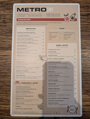 Menu photo 7 Metro Cafe Culver City, CA