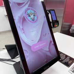 Unicorn Scoops - Pick the numbers of your flavor and remember that for the touchscreen ordering. Hint, they could use another kiosk to order.