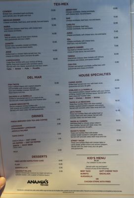 Menu photo 3 Anamia's Tex Mex Southlake, TX Menu photo 3 Anamia's Tex Mex Southlake, TX