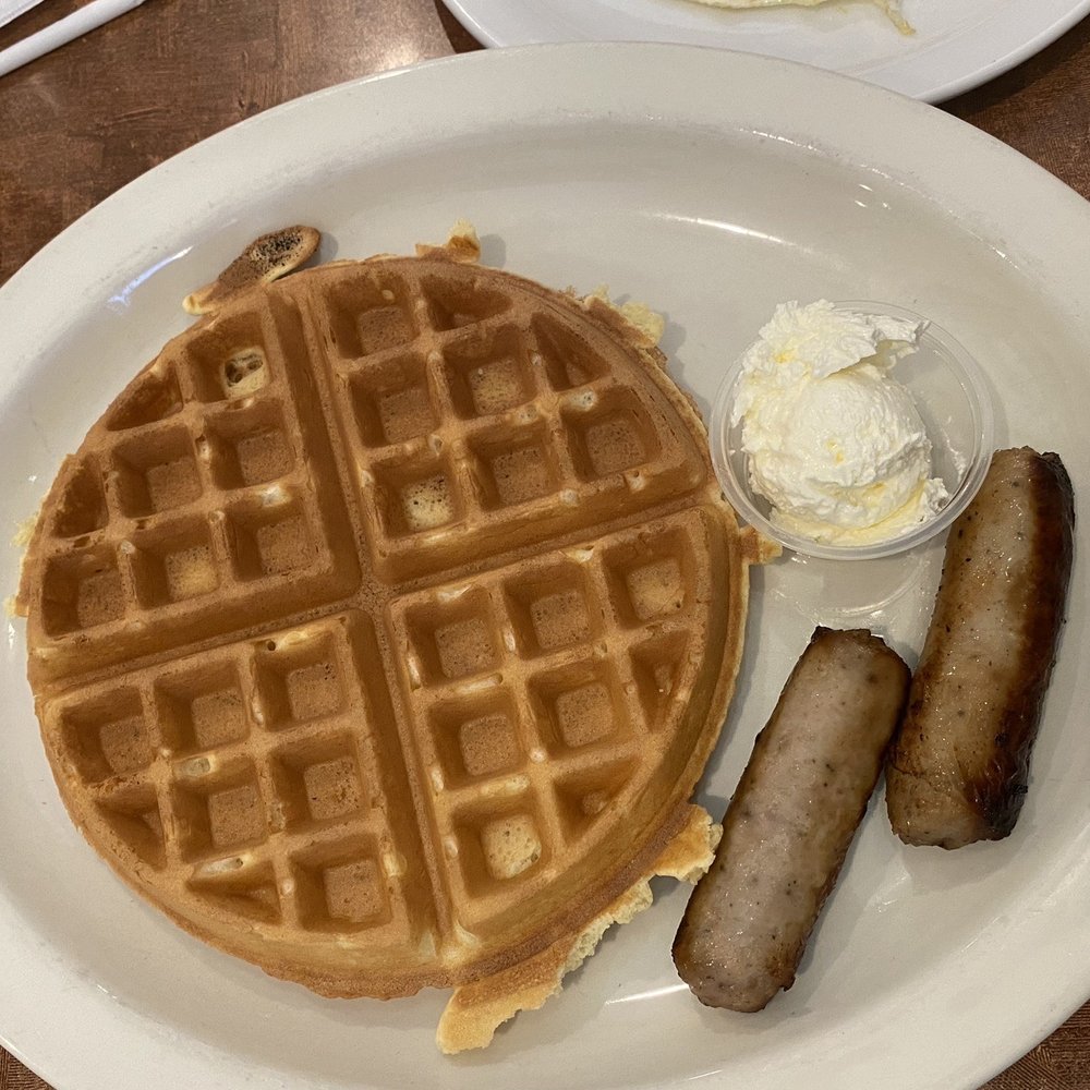 AZ diner - Dad got a waffle with sausage and eggs (not pictured). Very tasty! - American Near Me - Surprise, Arizona AZ diner - Dad got a waffle with sausage and eggs (not pictured). Very tasty! - American Near Me - Surprise, Arizona