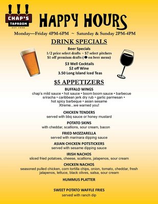 Menu photo 7 Chap's Taproom Eagleville, PA