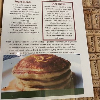 Temecula Olive Oil Company - A recipe for pancakes using lemon olive oil! - Olive Oil Near Me - Temecula, California
