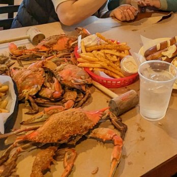 L P Steamers - Steamed crabs, old bay fries and Maryland crab dip with soft pretzels. - Seafood Near Me - Baltimore, Maryland
