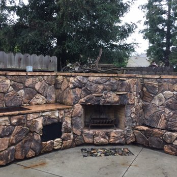Odds N Ends Custom Concrete - They even pressure washed our outdoor fireplace! Looks like new! - Masonry/Concrete Near Me - Modesto, California
