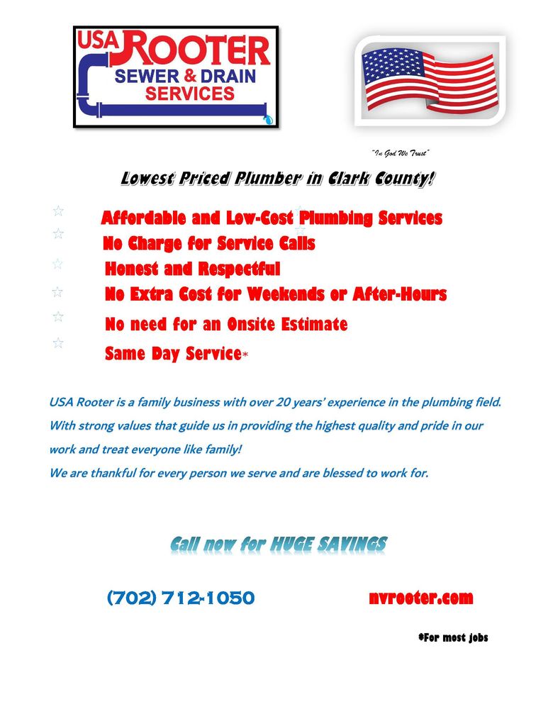 Slide of USA Rooter Sewer & Drain Services