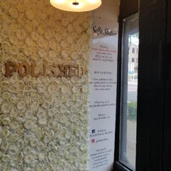 Polished Hair and Beauty Bar - Selfie area. Come in and get your hair done. If you love it, post it #polishedhairandbeautybar to win one of our great giveaways!