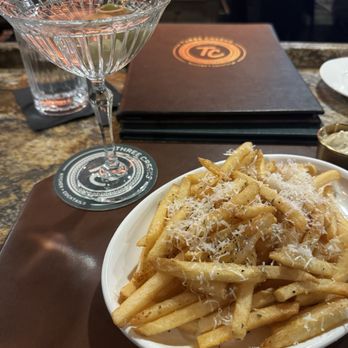 Three Creeks Kitchen + Cocktails - GF truffle fries at Happy Hour - Cocktail Bars Near Me - Gahanna, Ohio Three Creeks Kitchen + Cocktails - GF truffle fries at Happy Hour - Cocktail Bars Near Me - Gahanna, Ohio