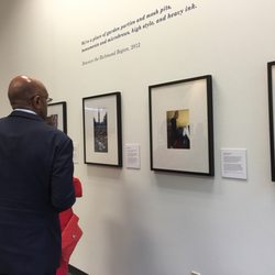 University of Richmond Downtown - University of Richmond President Dr. Crutcher enjoying a student exhibition