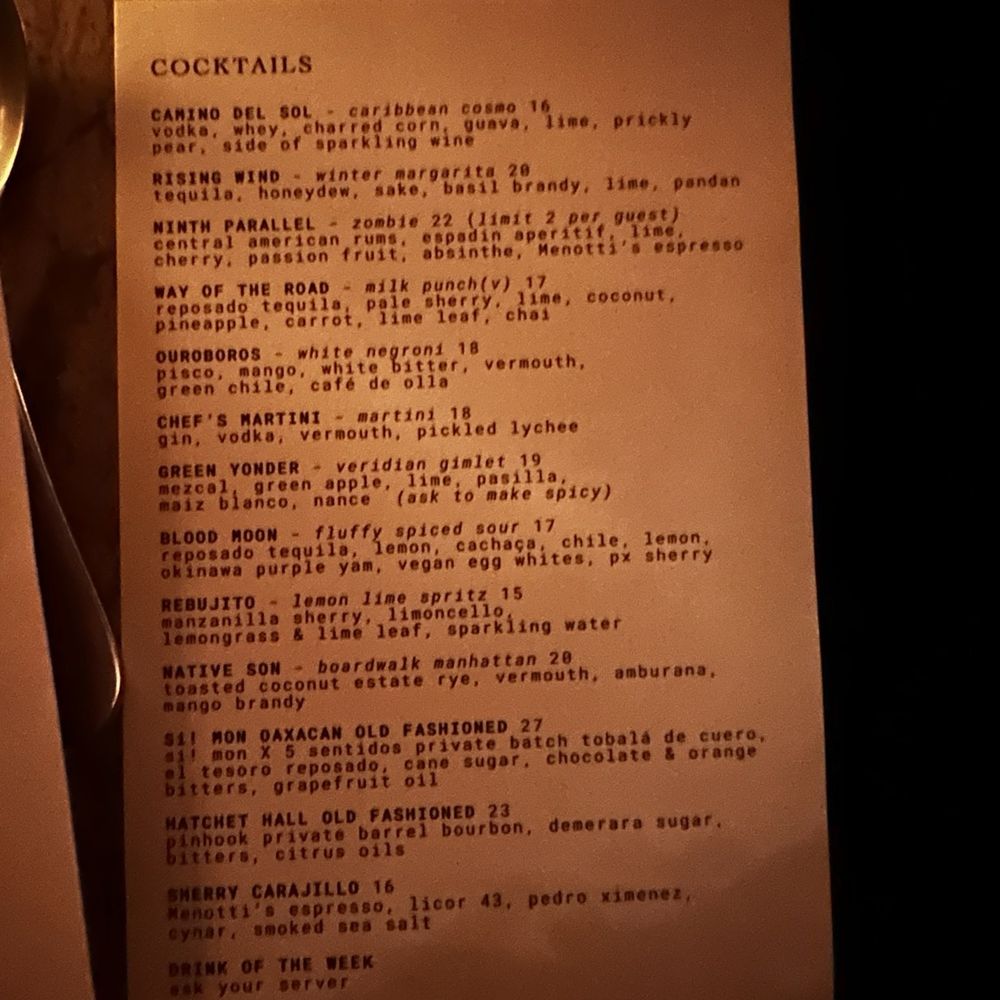 Si! Mon - Cocktail menu - Latin American Near Me - Los Angeles, California Si! Mon - Cocktail menu - Latin American Near Me - Los Angeles, California
