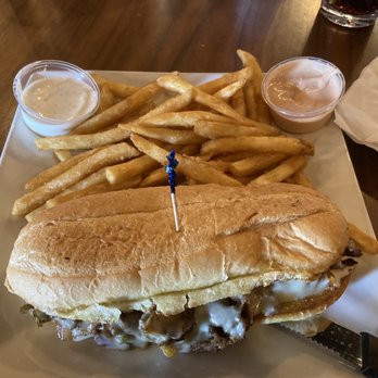 Forrester's Bar and Grill - Philly Cheesesteak Sandwich - New American Near Me - Eugene, Oregon Forrester's Bar and Grill - Philly Cheesesteak Sandwich - New American Near Me - Eugene, Oregon