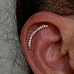 Shaman Modifications Body Piercing Studio - Helix by Annie using BVLA