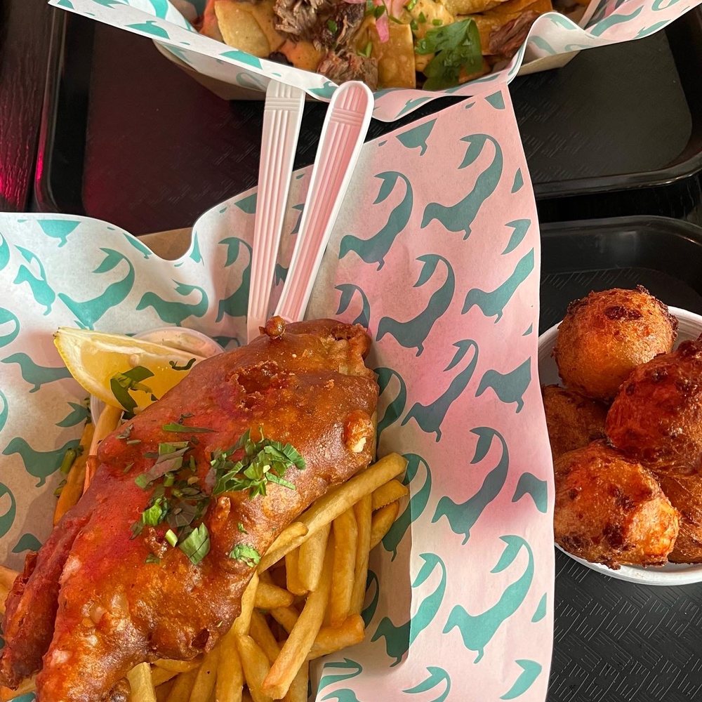 Doxie Slush - Fish & chips, nachos, and cheese bites appetizer - Seafood Near Me - Hermann, Missouri Doxie Slush - Fish & chips, nachos, and cheese bites appetizer - Seafood Near Me - Hermann, Missouri