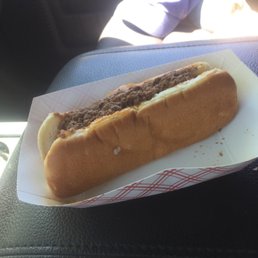 An excellent hotdog with the works!!!  Nicely done