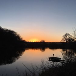 raincliffe woods - Throxenby Mere at Sunset