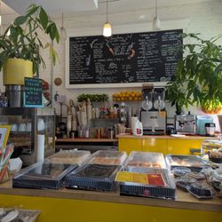 Sunshine Cafe - Inside counter and menu