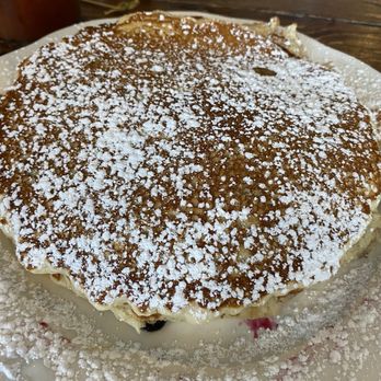 The Penguin - Blueberry pancakes served with Vermont maple syrup! - Burgers Near Me - Bethany Beach, Delaware The Penguin - Blueberry pancakes served with Vermont maple syrup! - Burgers Near Me - Bethany Beach, Delaware