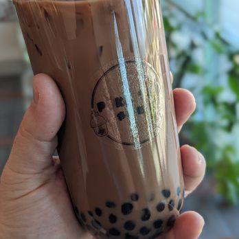 Pika Tea - Mocha milk tea half sweet with boba - Bubble Tea Near Me - Greensboro, North Carolina