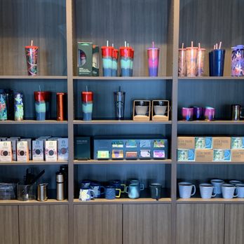 Starbucks - shelves of coffee cups and mugs - Coffee & Tea Near Me - Milwaukee, Wisconsin Starbucks - shelves of coffee cups and mugs - Coffee & Tea Near Me - Milwaukee, Wisconsin