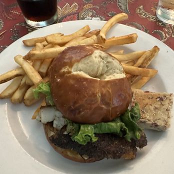 Village Baker - Blackened Grouper on Pretzel Bun - Bakeries Near Me - Spring Lake, Michigan Village Baker - Blackened Grouper on Pretzel Bun - Bakeries Near Me - Spring Lake, Michigan
