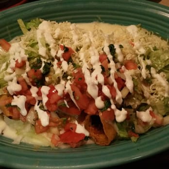 Poblanos Mexican Grill - Chicken Taquitos with green chili sauce!!!  Ahhhhmazing!!!! - Mexican Near Me - Acworth, Georgia