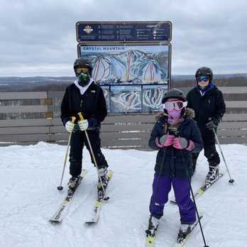Crystal Mountain - Top of the hill for the Crystal Clipper. Bunny hill graduates before their first green hill. - Hotels Near Me - Thompsonville, Michigan