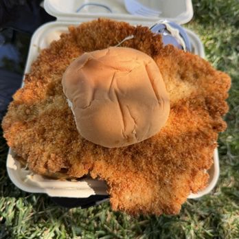 TWN Flames - The Side Piece sandwich, crispy pork katsu on a Hawaiian bun, with katsu sauce and shredded cabbage. Served with fries. - Caterers Near Me - Buhl, Idaho TWN Flames - The Side Piece sandwich, crispy pork katsu on a Hawaiian bun, with katsu sauce and shredded cabbage. Served with fries. - Caterers Near Me - Buhl, Idaho