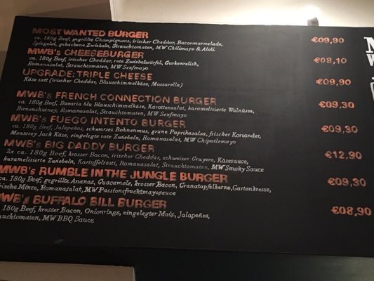 Menu photo 2 Most Wanted Burger Hamburg, HH