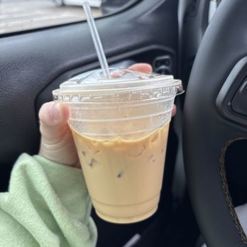 Staycation - Iced banana latte (spring menu) - Coffee & Tea Near Me - Richardson, Texas Staycation - Iced banana latte (spring menu) - Coffee & Tea Near Me - Richardson, Texas