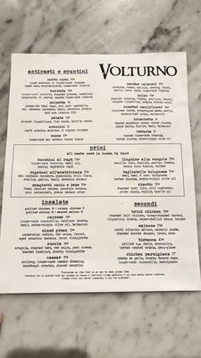 Menu photo 4 Volturno Worcester, MA Menu photo 4 Volturno Worcester, MA
