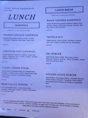 Menu photo 5 Point Reyes Roadhouse Point Reyes Station, CA Menu photo 5 Point Reyes Roadhouse Point Reyes Station, CA
