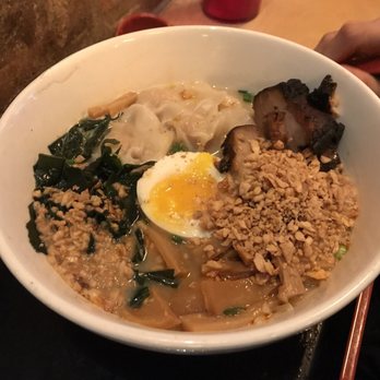RAMEN-SAN - Tonkatsu Ramen with Xo wontons and Extra Fried Garlic -$20.50 - Ramen Near Me - Chicago, Illinois RAMEN-SAN - Tonkatsu Ramen with Xo wontons and Extra Fried Garlic -$20.50 - Ramen Near Me - Chicago, Illinois