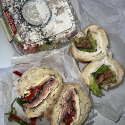 Wheel Italian Sandwich, Greek Salad with Chicken