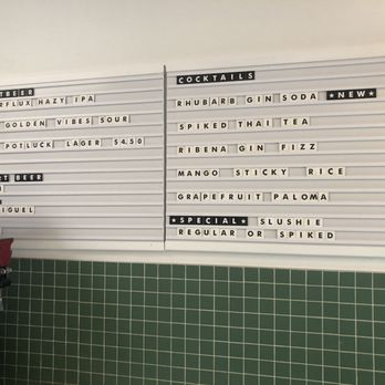 Potluck Hawker Eatery - Drinks menu~ (July 2023) - Indonesian Near Me - Vancouver, British Columbia