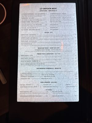 Menu photo 4 Le Emperor Cypress, TX
