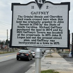 Grindal Shoals Historical Marker - Historical Marker in Gaffney, S.C.
