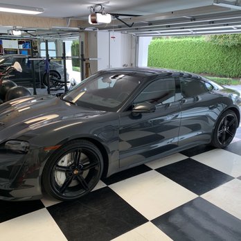 Autowerkes Exclusive - 2020 Taycan after being wrapped with protect self healing film installed by Autowerks Exclusive - Auto Detailing Near Me - Maple Ridge, British Columbia