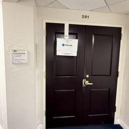 At the entrance