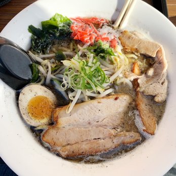 GONZO!  - Tonkotsu Ramen with black garlic oil - Ramen Near Me - Carlsbad, California